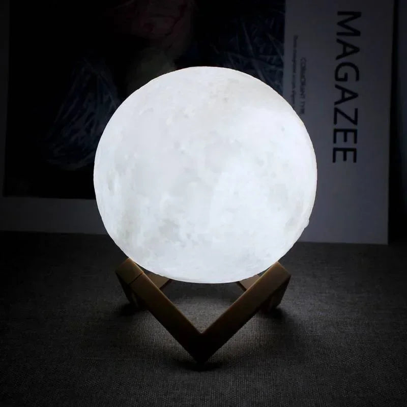 Night Light 3D Print Moon Lamp