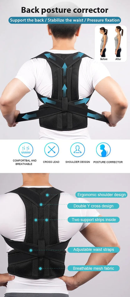 Back Brace Posture Corrector Back Lumbar Suppor