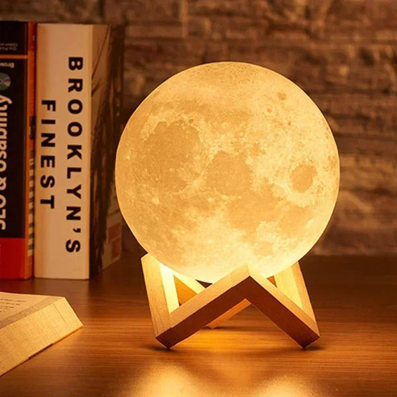 Night Light 3D Print Moon Lamp